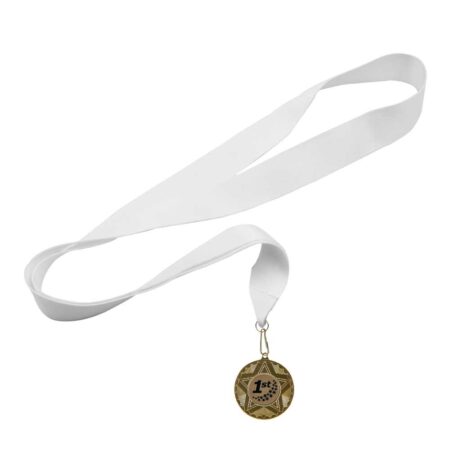 ID-607 White Medal Ribbon