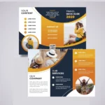 350 gsm Matt/glossy Laminated- Trifold Brochures
