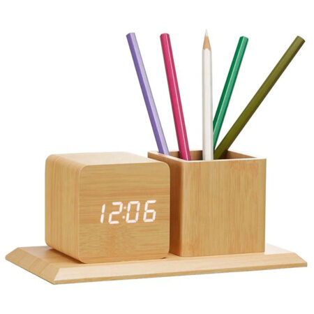 TG-73126 DIGITAL WOODEN ALARM CLOCK