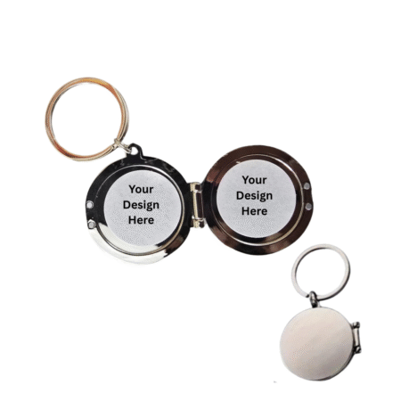 GN-1065 CUSTOM ROUND METAL KEYCHAIN