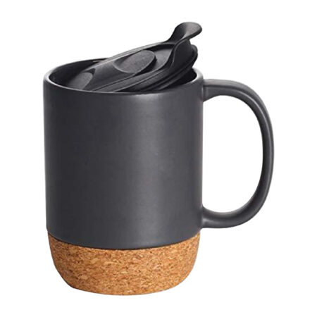DW-7680 CERAMIC MUG WITH CORK BOTTOM