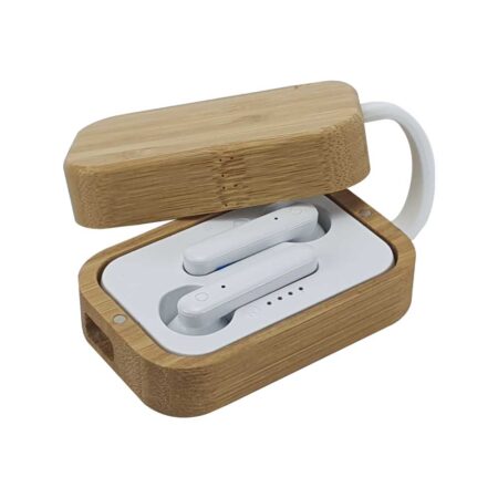 TG-7360 BT Earbuds with Bamboo Case & High Audio Quality