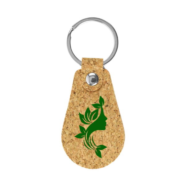 GN-1017 Cork PU Keychains