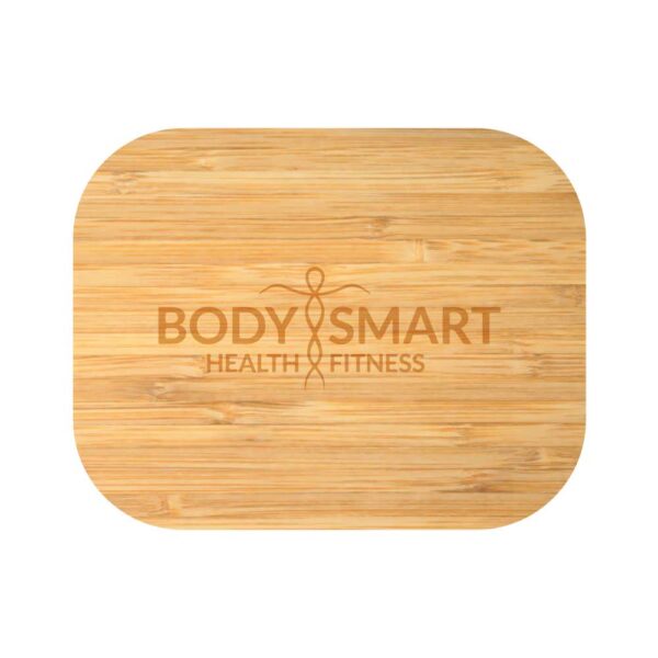 GN-1012 Stainless Steel Lunch Box with Bamboo Lid & Strap