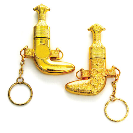 TG-73164  METAL DAGGER OMAN KNIFE SHAPE OMANI KHANJAR USB FLASH DRIVE