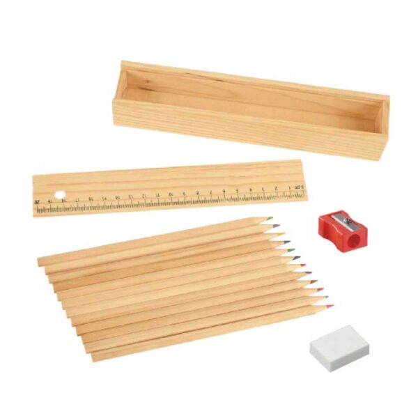 ST-9383  Colored Pencils Set with Wooden Box
