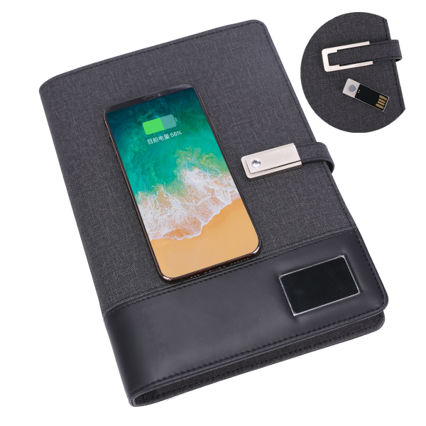 TG-7384 EXECUTIVE HI-TECH PORTFOLIO POWERBANK WITH WIRELESS CHARGING TECHNOLOGY