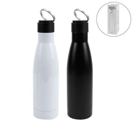 DW-7640 Double Wall SS Bottles Twist-off Lid SS Foldable Handle 500ml