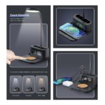 ST-9368 Desk Lamp with 15W Wireless Charger, Clock and Pen Holder