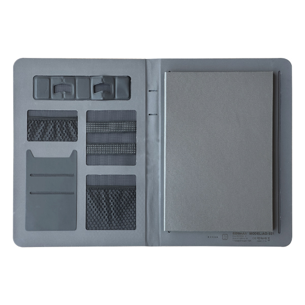 TG-7380 EXECUTIVE HI-TECH PORTFOLIO POWERBANK WITH WIRELESS CHARGING TECHNOLOGY LIGHT UP LOGO
