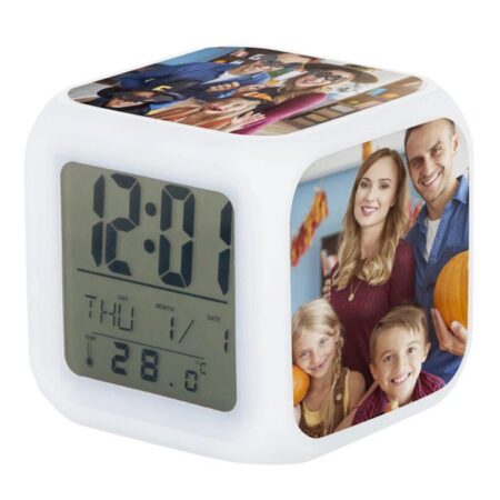 Printed LED Alarm Clock – Add Your Images!