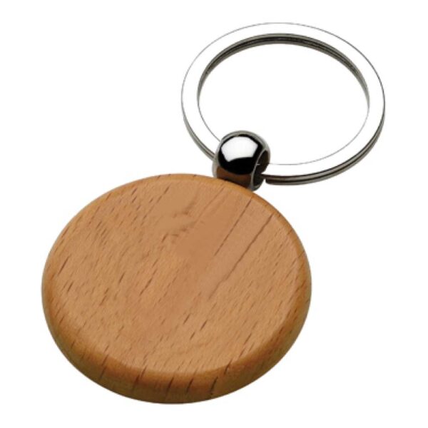 GN-1018 Round Wooden Keychains