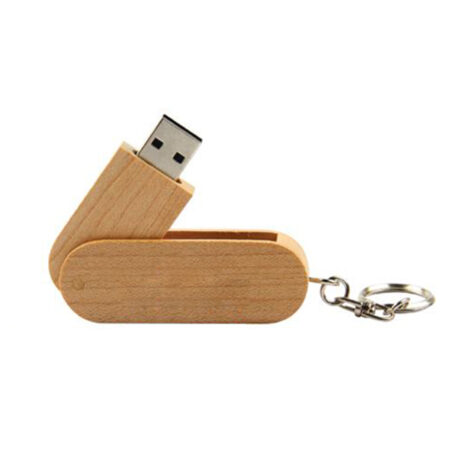 TG-73140 WOODEN SWIVEL USB FLASH DRIVE