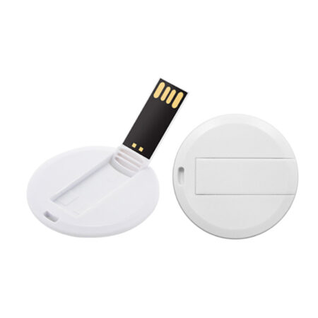 TG-73161 PVC CARD ROUND USB USB FLASH DRIVE