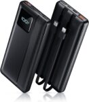 TG-7392 FAST CHARGER POWER BANK 10000mAh 22.5W WITH BUILT IN CABLES