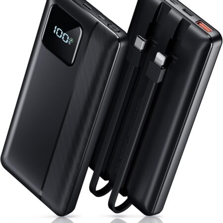 TG-7392 FAST CHARGER POWER BANK 10000mAh 22.5W WITH BUILT IN CABLES