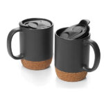 DW-7680 CERAMIC MUG WITH CORK BOTTOM