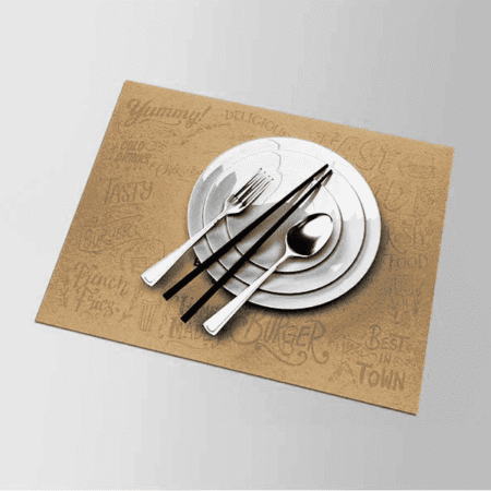 Table Mat - 1 or 2 Color (Glossy 135 gsm)