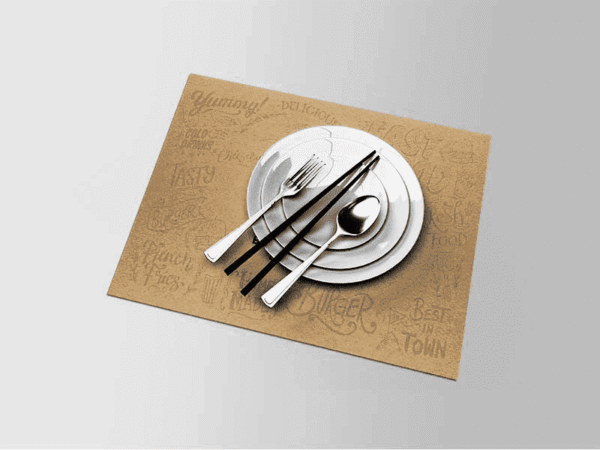 Table Mat - 1 or 2 Color (Glossy 135 gsm)