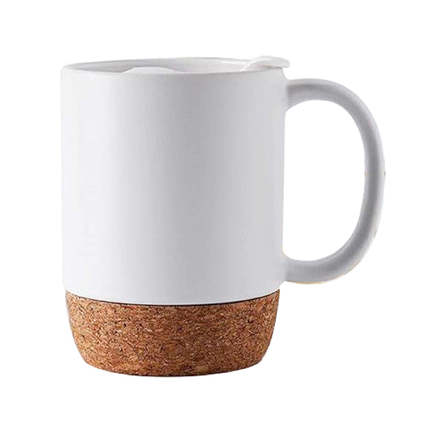 DW-7680 CERAMIC MUG WITH CORK BOTTOM