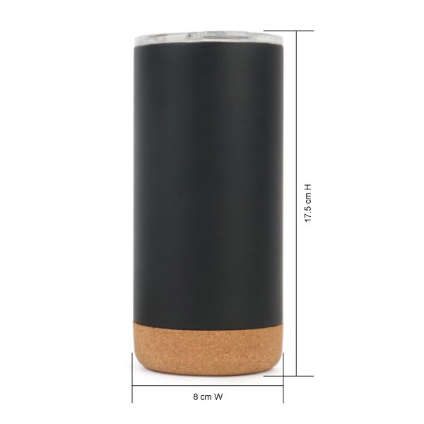 DW-7679 STAINLESS STEEL MUG WITH CORK BOTTOM