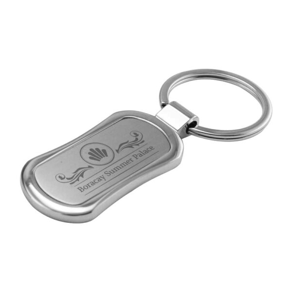 GN-1043 Rectangular Oval Metal Keychains