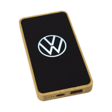 TG-73123 BAMBOO POWER BANK LIGHT UP LOGO