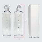 DW-7675 TRANSPARENT BOROSILICATE WATER BOTTLE