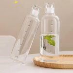 DW-7675 TRANSPARENT BOROSILICATE WATER BOTTLE