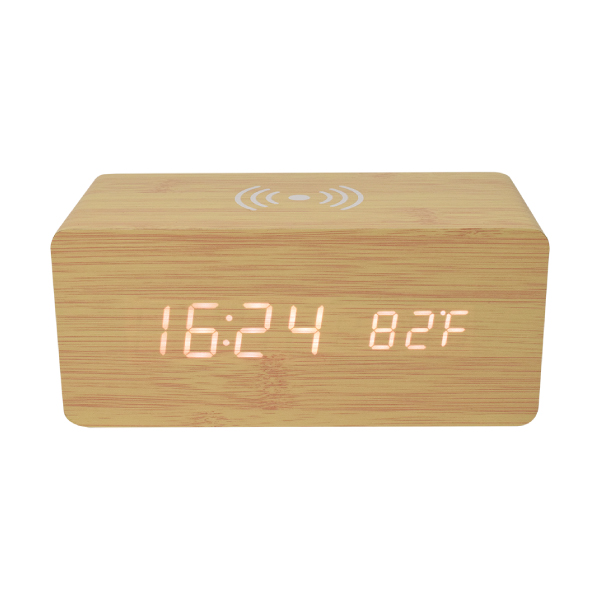 TG-73125 DIGITAL ALARM CLOCK WITH WIRELESS CHARGER