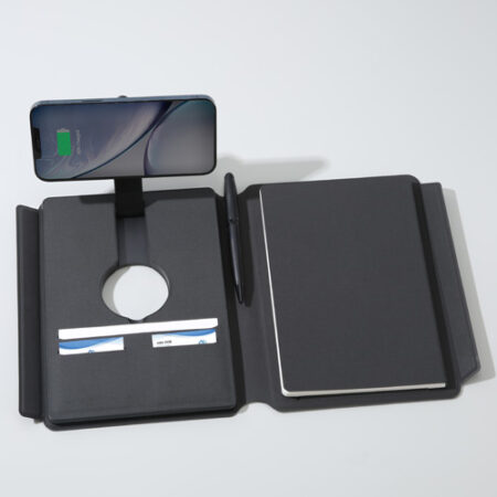 TG-7378 EXECUTIVE HI-TECH PORTFOLIO POWERBANK WITH WIRELESS CHARGING LIGHT UP LOGO