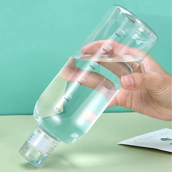 DW-7675 TRANSPARENT BOROSILICATE WATER BOTTLE