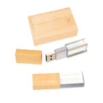 TG-73135 WOODEN CRYSTAL USB FLASH DRIVE