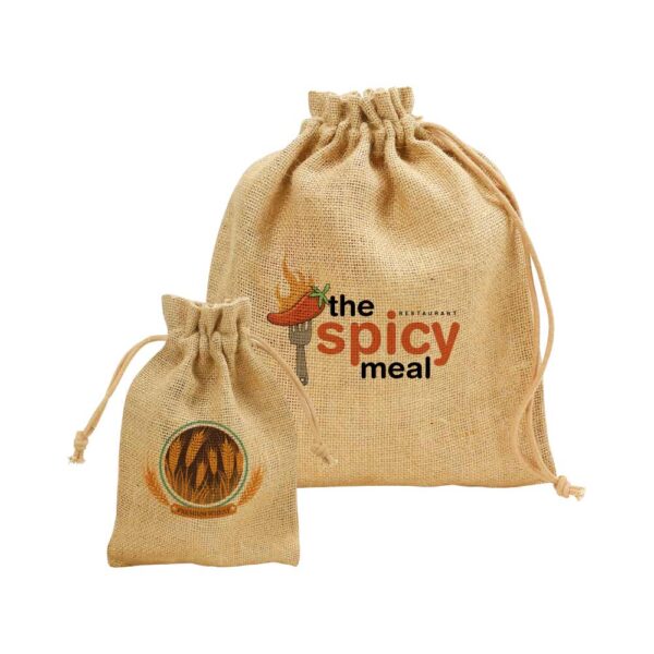BG-9025 Jute Drawstring Pouches in A4 and A5 Size