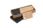 AT-8054  Wooden Award - Black Swirl