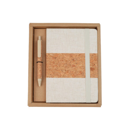 CG-86130 Notebook and Bamboo Pen Gift Set