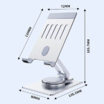TG-73179 360-DEGREE ROTATING ALUMINUM ALLOY FOLDING PHONE HOLDER