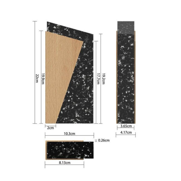 AT-8056  Recycled Award - Black Swirl