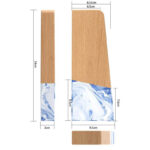 AT-8055 Wooden Award - Ocean Swirl