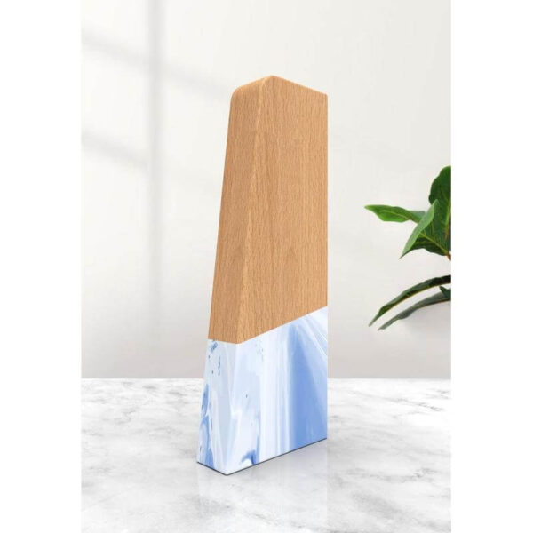 AT-8055 Wooden Award - Ocean Swirl