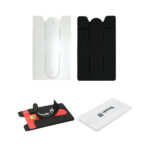 TG-73184 SILICONE PHONE WALLET WITH STAND