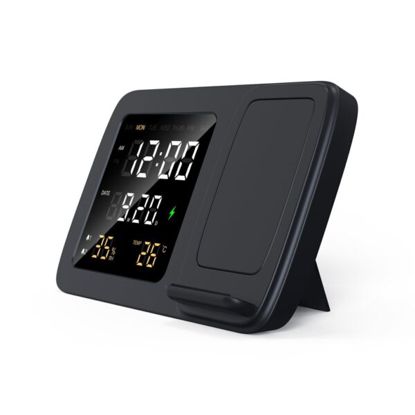 TG-73201 Digital Alarm Clock & Wireless Charger