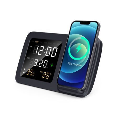 TG-73201 Digital Alarm Clock & Wireless Charger