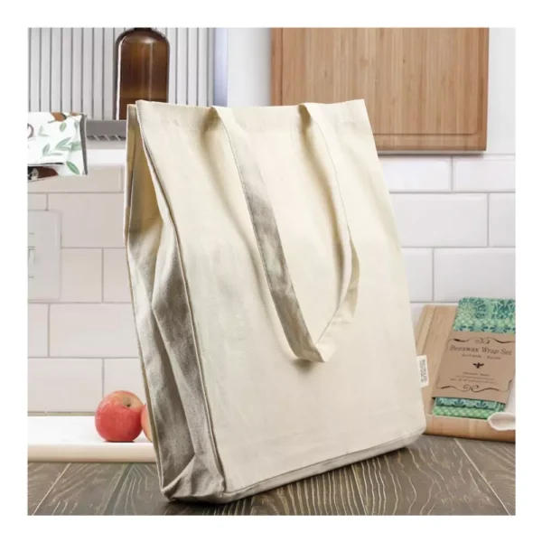 BG-9008 Recycled Cotton Tote Bags with Gusset 8 Oz