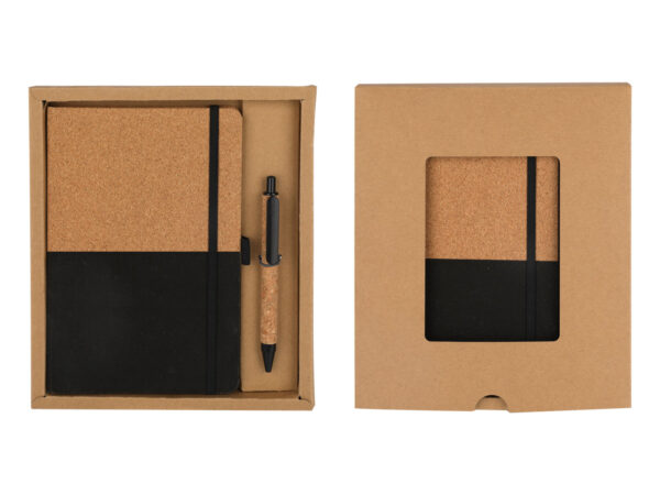 CG-86129 Cork Notebook & Pen Corporate Gift Set