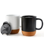 DW-76123 Ceramic Mug with Cork and Lid