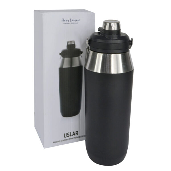 DW-76139 Vacuum Bottle with Solid Handle and Dual Lid