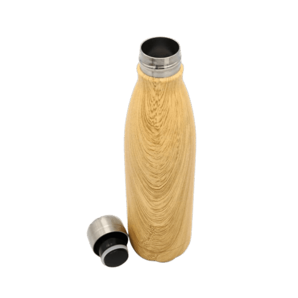 DW-76136 Stainless Steel Water Bottle with Wood Print