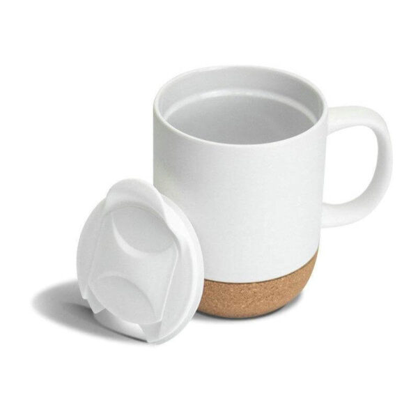 DW-76123 Ceramic Mug with Cork and Lid