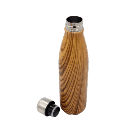 DW-76136 Stainless Steel Water Bottle with Wood Print